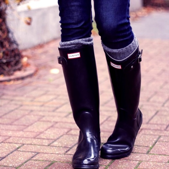 Hunter Shoes - 🎀Firm🎀 Hunter Glossy like NEW boots🎉HP🎉